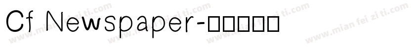 Cf Newspaper字体转换
